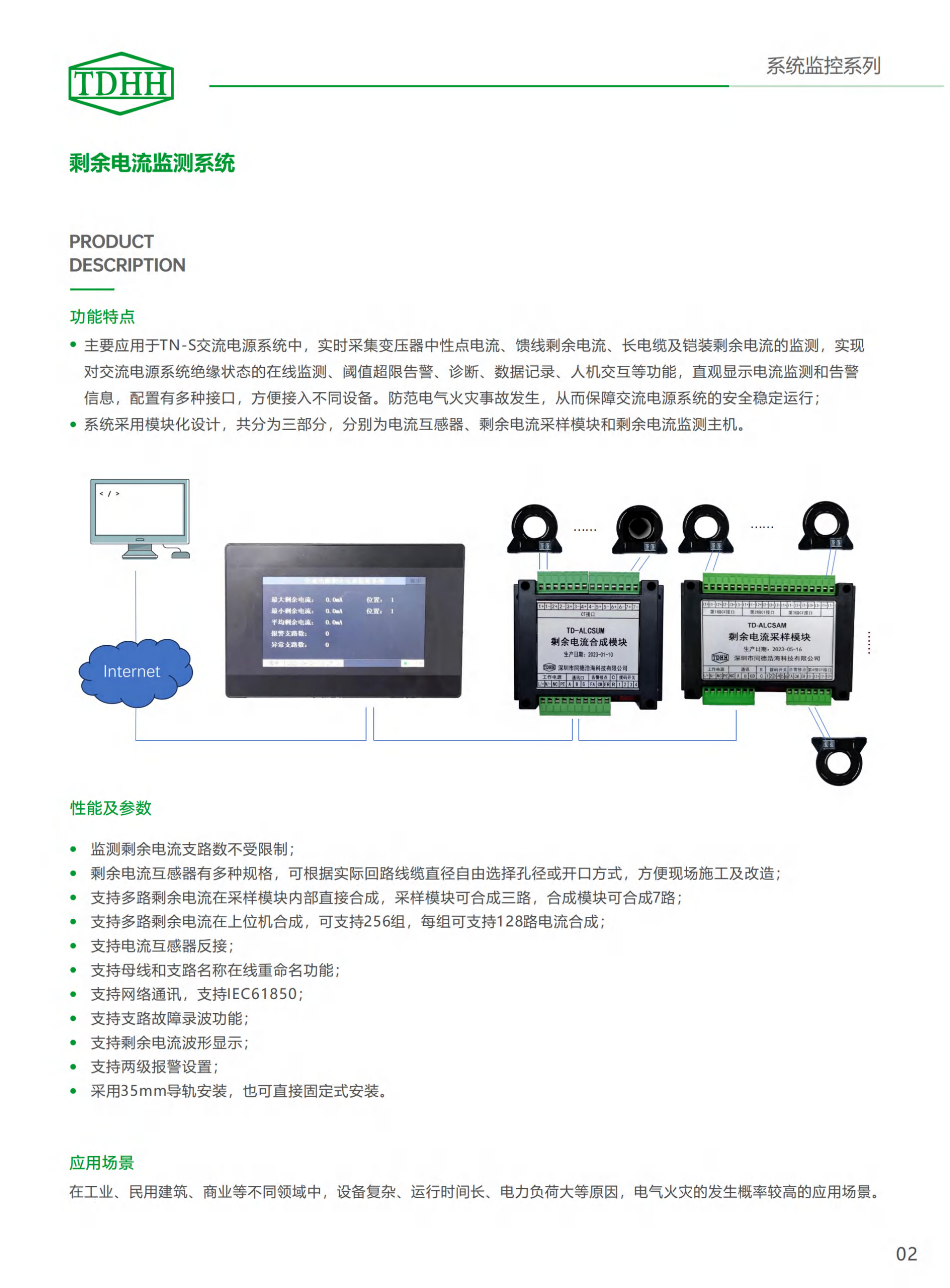 剩余电流监测系统
